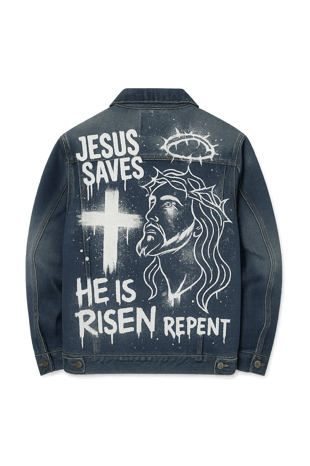 He is Risen Jean Jacket