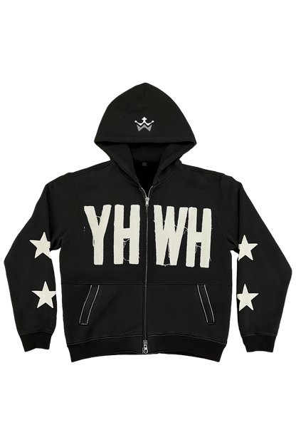 YHWH Distressed Hoodie