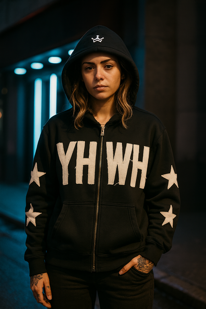 YHWH Distressed Hoodie