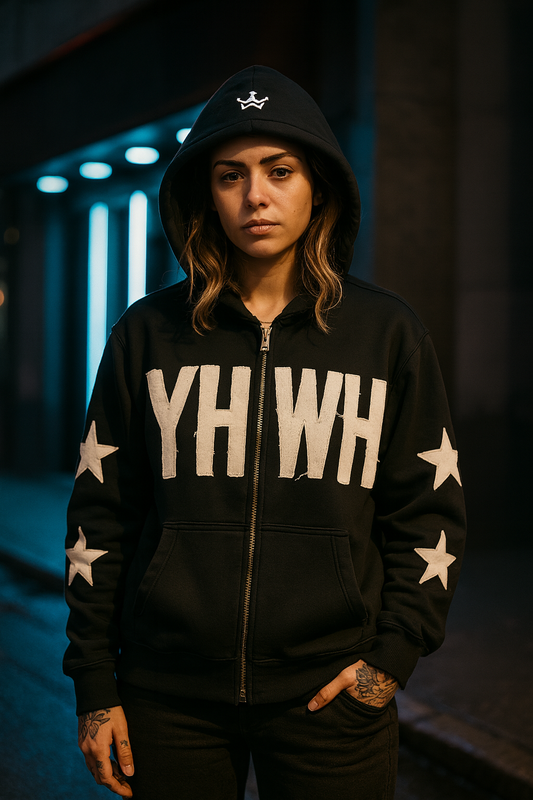 YHWH Distressed Hoodie