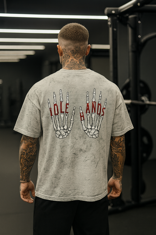 Idle Hands Acid Wash Tee